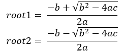 quadratic equation roots