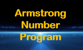 Armstrong number in C using function