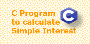 C program for simple interest