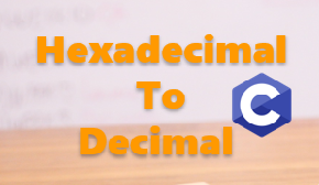 Hexadecimal to decimal in C