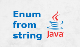 Enum from string Java
