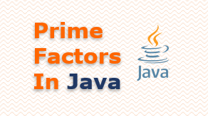Prime factors in Java